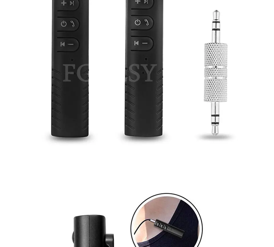FGCLSY AUX Bluetooth приемник, беспроводной автомобильный адаптер-приемник для громкой связи, 3,5 мм разъем, Bluetooth аудио передатчик, музыкальные приемники