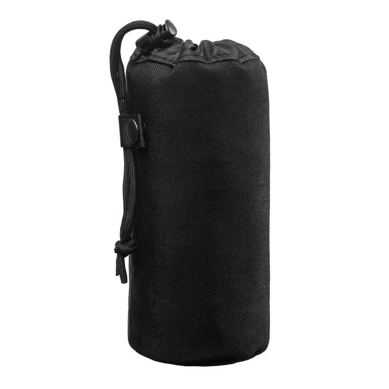 CQC тактический Molle бутылка для воды чехол стеклянная крышка военная уличная туристическая походная охотничья Сумка-держатель для чайника поясная сумка - Цвет: Black