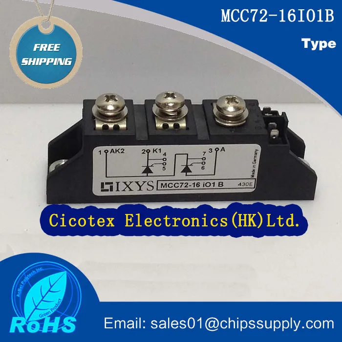 MCC72-16IO1B тиристорный модуль MCC 72-16 IO1B MOD двойной 1600V TO240AA MCC72-16I01B | Электронные