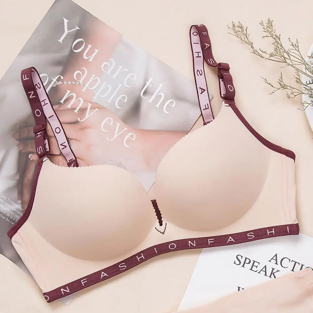 Модные сексуальные бюстгальтеры с буквенным принтом для женщин бюстгальтер