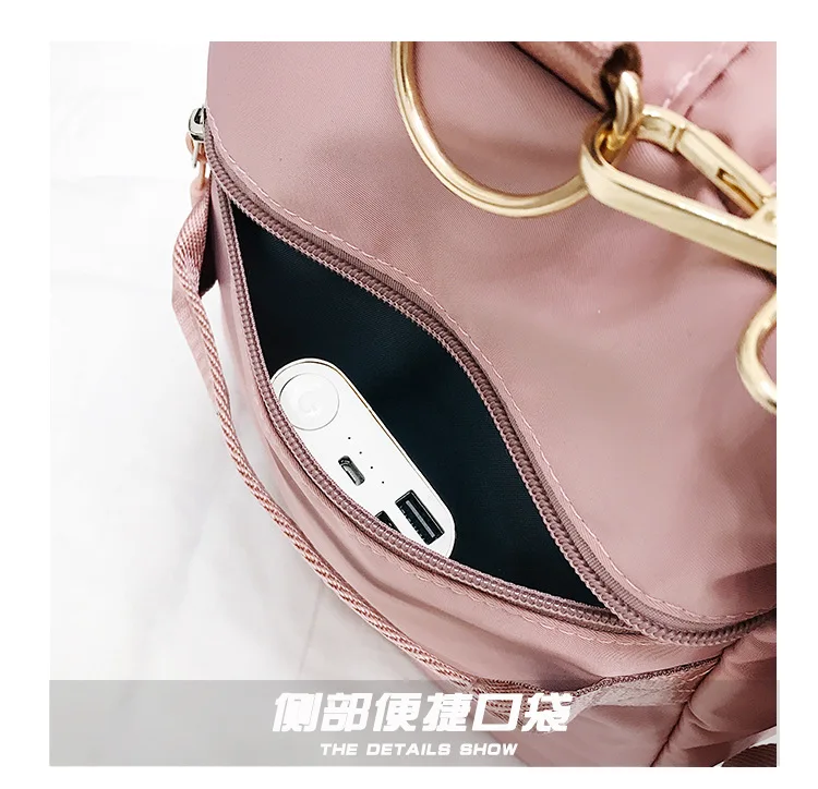 Women Storage Training Adjustable Strap Dry Wet Separated Waterproof Outdoor Fitness Travel Handbag Nylon Sports Yoga Gym Bag