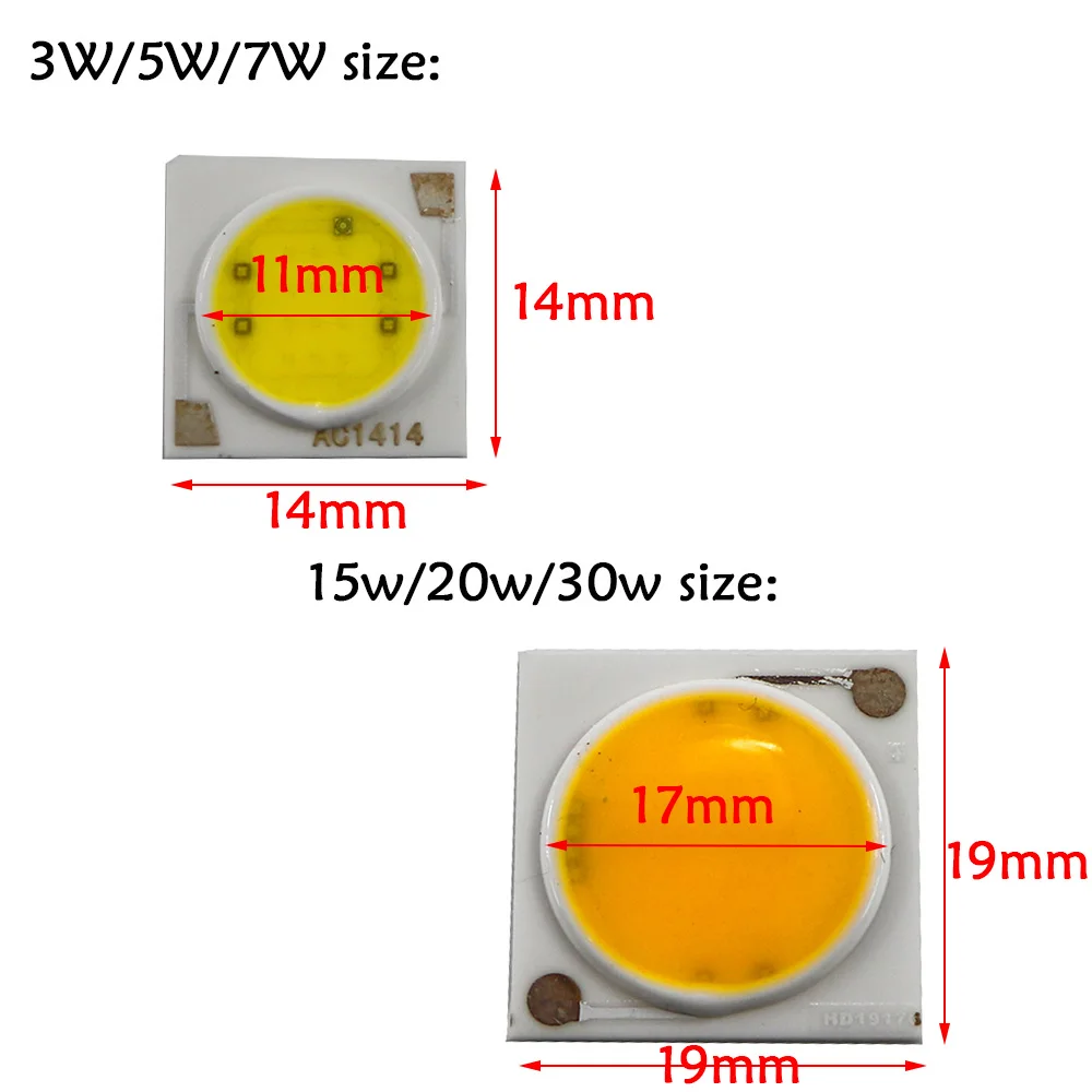10 шт. 220 В COB 3 Вт 5 7 15 18 20 30 Вт|ic driver|led cob chipcob chip |