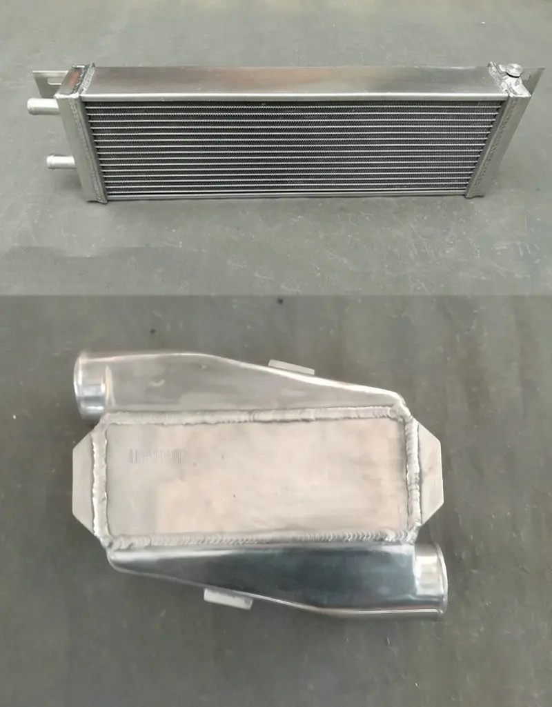 Heat Exchanger Inter Универсальный алюминиевый жидкостный теплообменник вода-воздух интеркулер турбо передний крепежный вентилятор 1" x 12" X 4,"& 21" x 6," x 2,25" прямой крой - Цвет: Heat Exchanger Inter