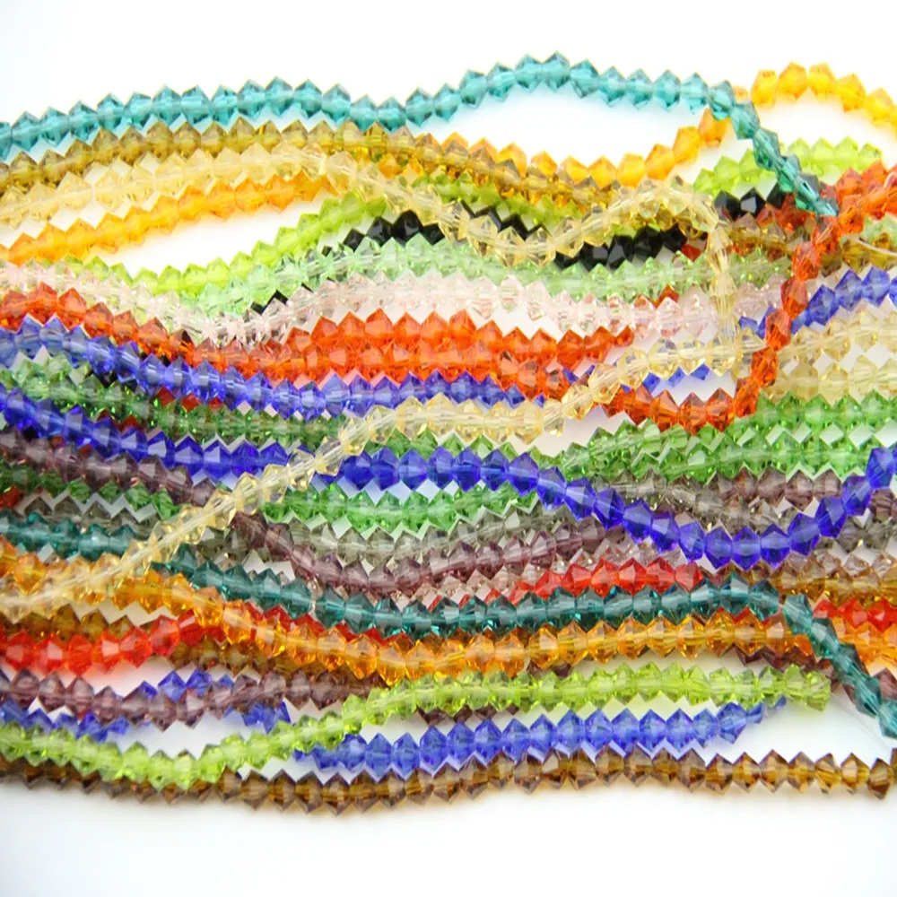 Chinese 6mm/8mm 1440pcs Siam Crystal Bicone Beads Accessories for Diy Necklaces Bracelets Decor Top Quality | Дом и сад