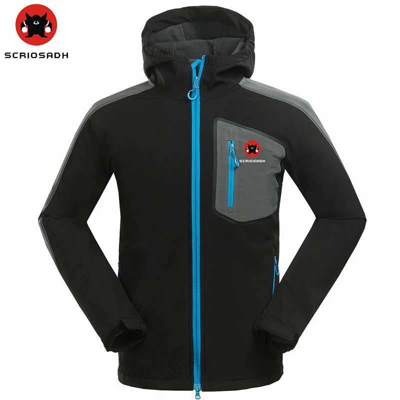 Мужская куртка для кемпинга SCRIOSADH водонепроницаемая ветрозащитная теплая