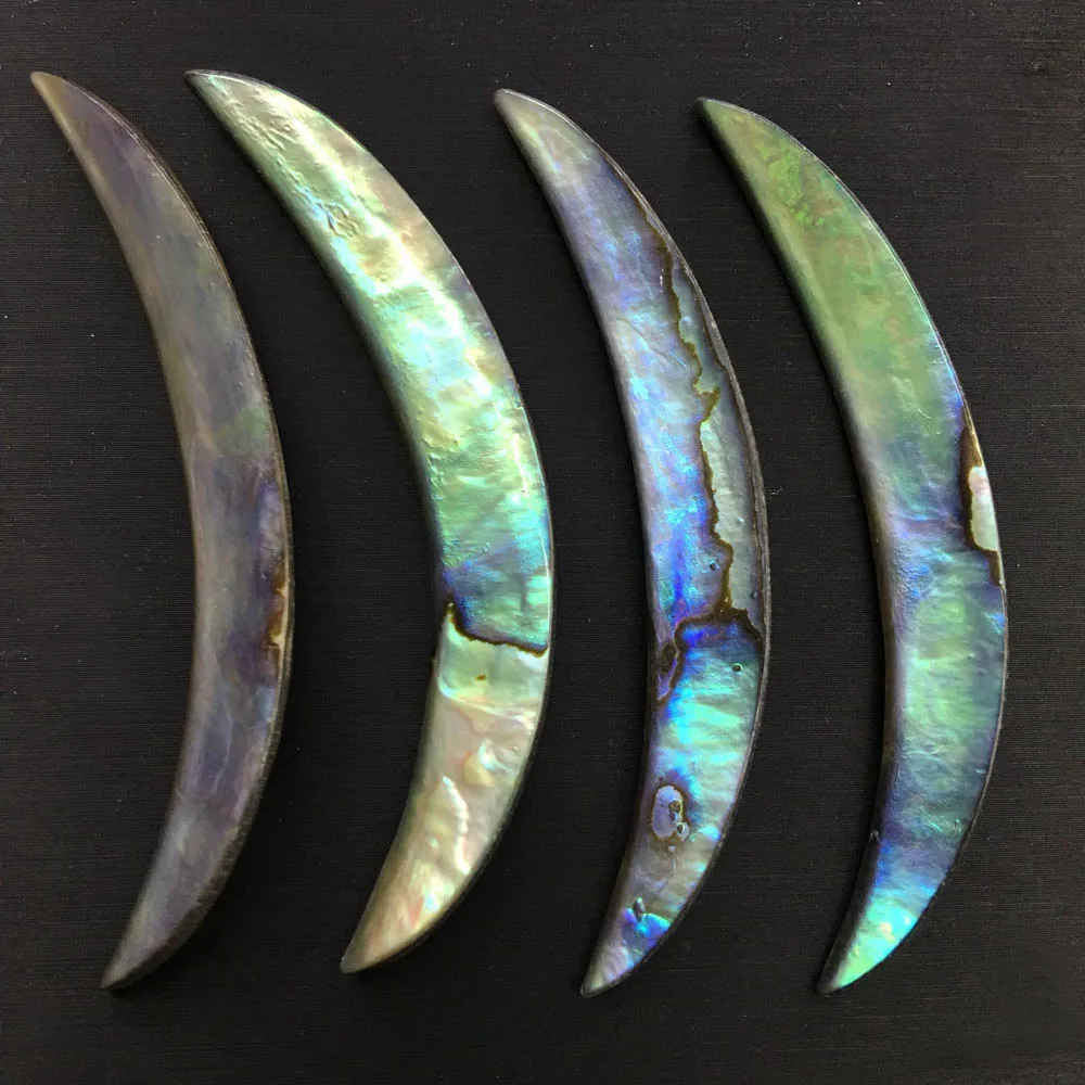 8*70 мм корпус абалона резные кабошоны в форме Луны самодельные предметы 10 шт./лот |