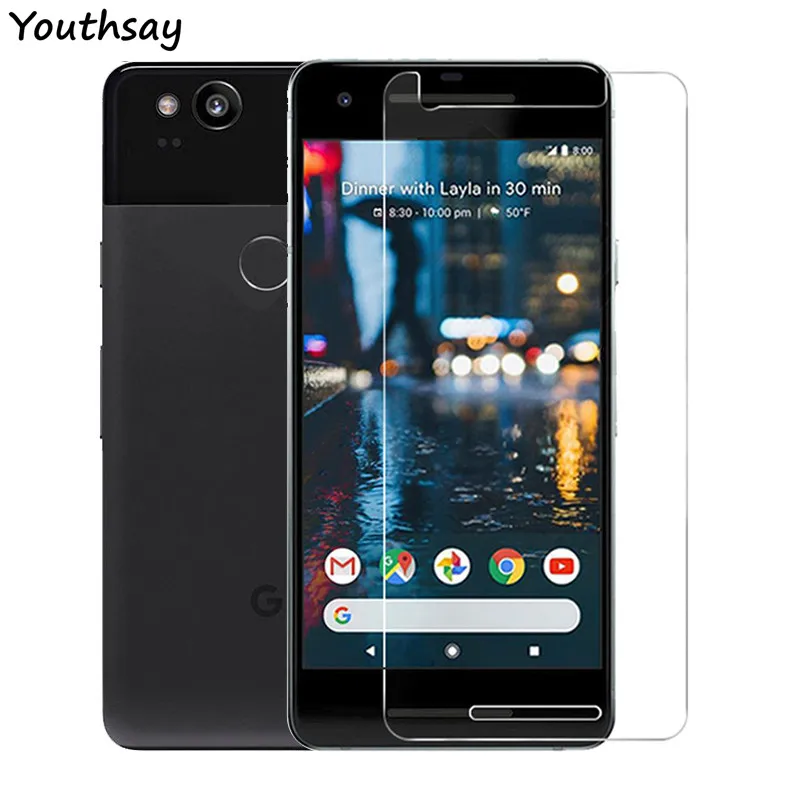 Protector de pantalla de 2 piezas para Google Pixel 2, cristal templado ultrafino para Google Pixel 2, vidrio para Pixel 2 de 5,2 pulgadas, Youthsay-0