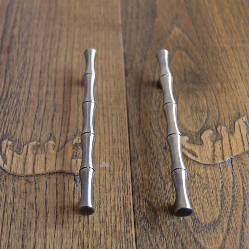 Ручка для шкафа из латуни и цинкового сплава 128 мм Бамбуковая|dresser drawer pulls|cabinet