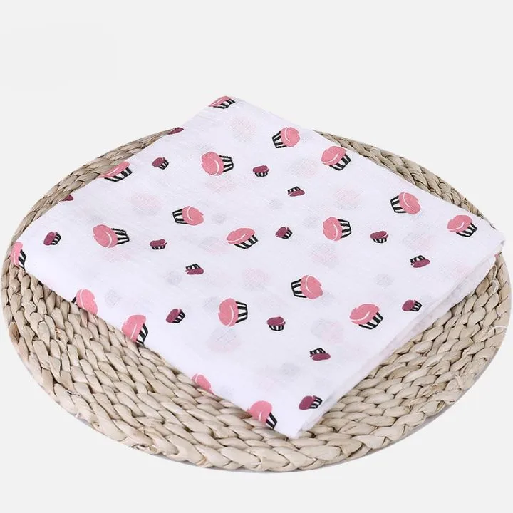 Cake Новое Детское одеяло для новорожденных, муслиновое одеяло для новорожденных, хлопковое мягкое детское банное полотенце, Пеленальное Одеяло, марлевые пеленки - Цвет: Cake