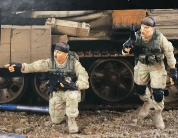 1/35 масштаб США солдаты спецназа тактика 2 человека миниатюры Смола Модель