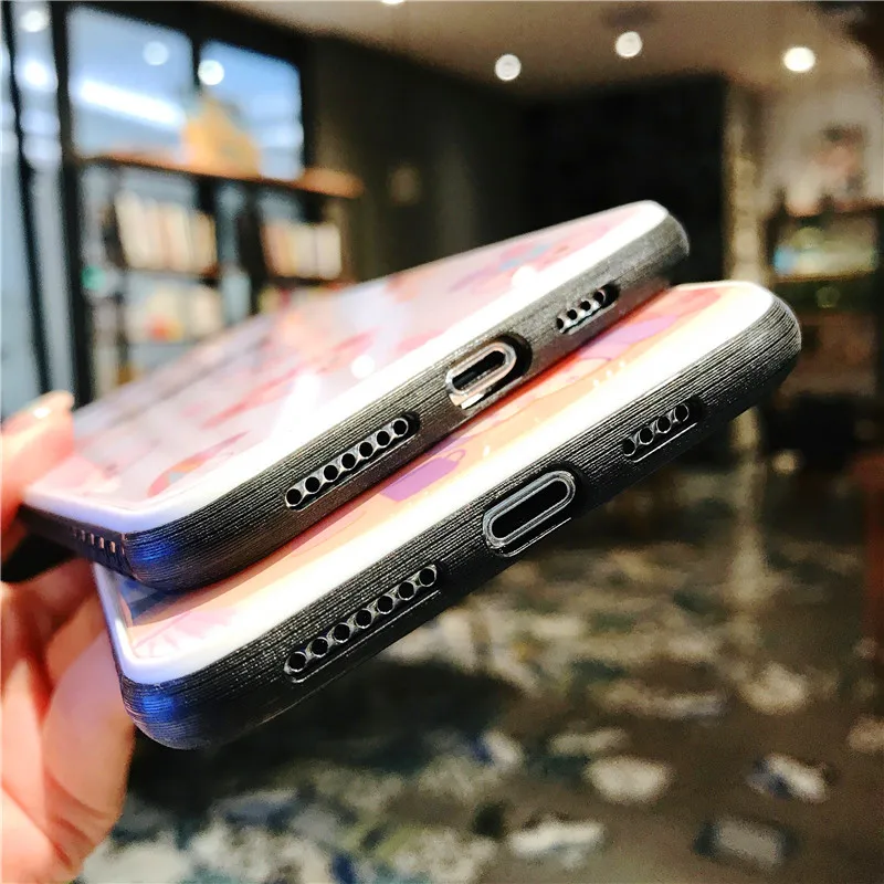Чехол для iphone 6 7 8 plus X XR XS MAX 11 11pro Max чехол из закаленного стекла для телефона