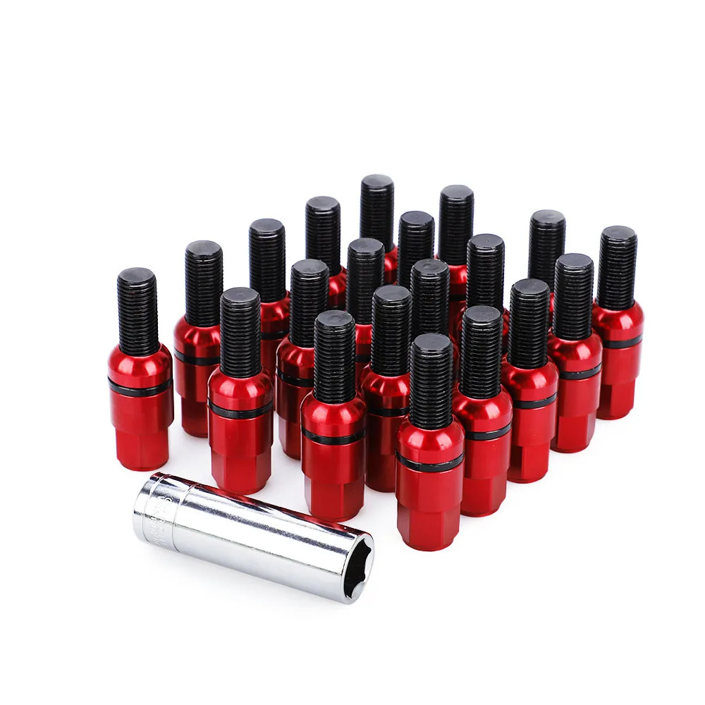 20 шт. стальные болты для шариковых сидений с колпачками гайки и ключи M14x1.5