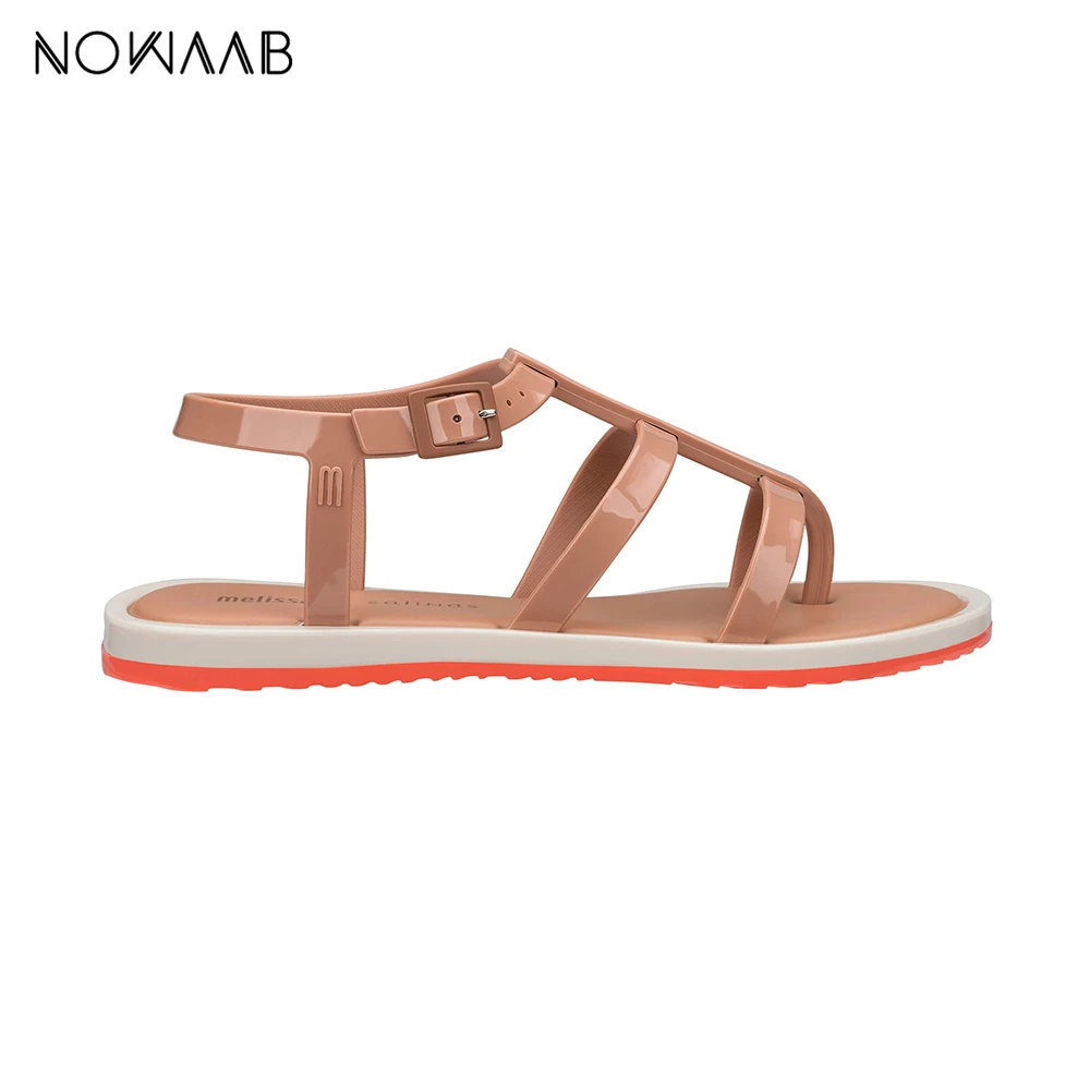Melissa Caribe Verao + Salinas новинка 2019 женские сандалии на плоской подошве брендовая обувь