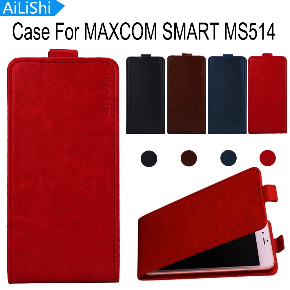 AiLiShi прямо с завода! Чехол для MAXCOM SMART MS514 роскошный Флип PU кожаный чехол