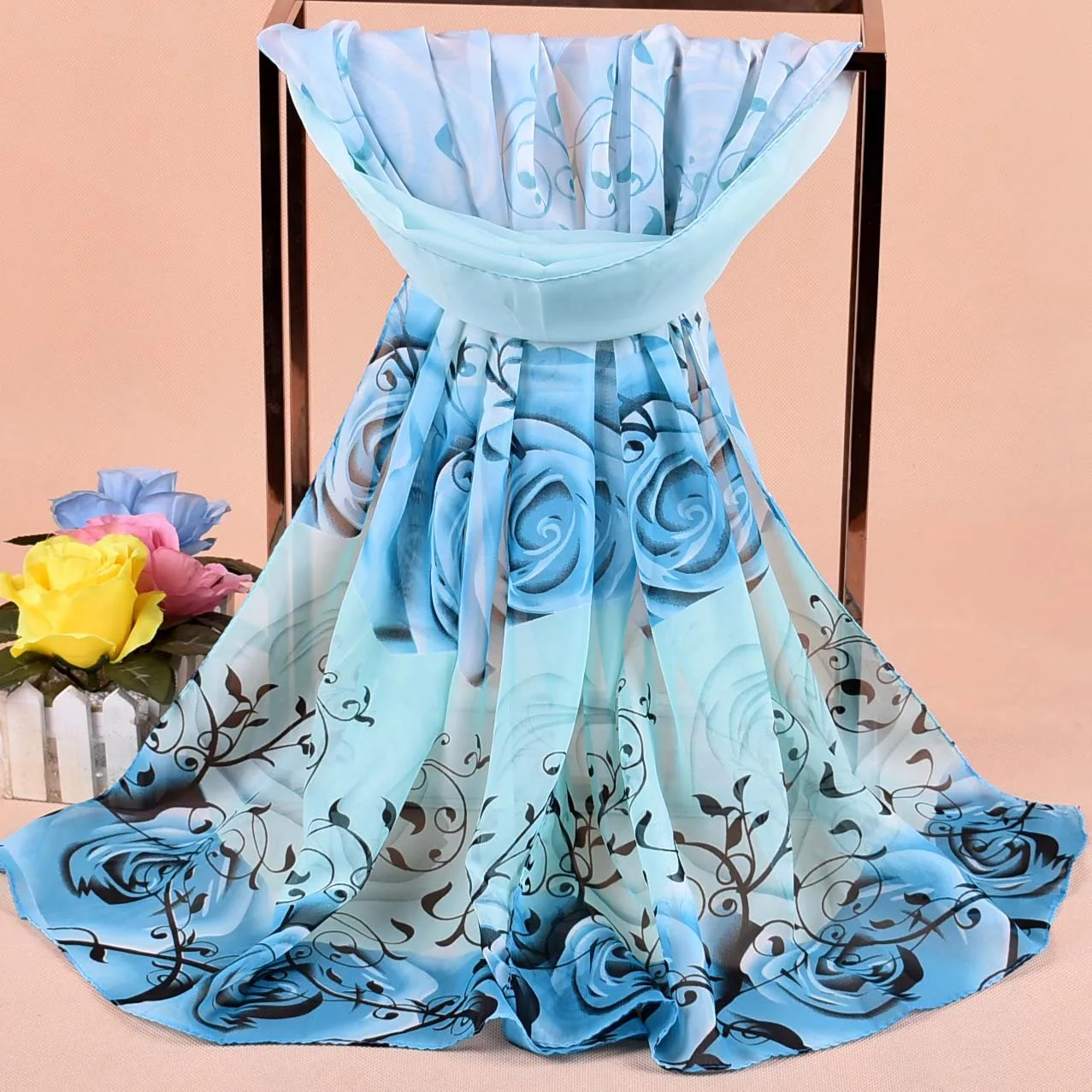 Женский Длинный шарф из хлопка весна 2019 новые акриловые большие летние