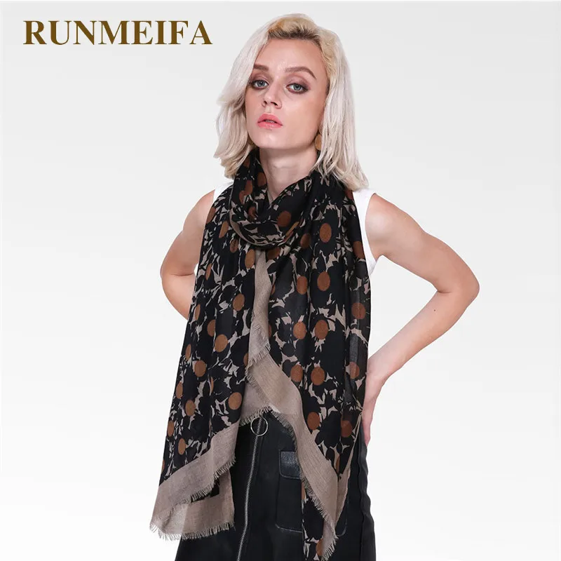 RUNMEIFA Новый стильный женский Национальный Шарф с фруктовым узором мягкие пляжные