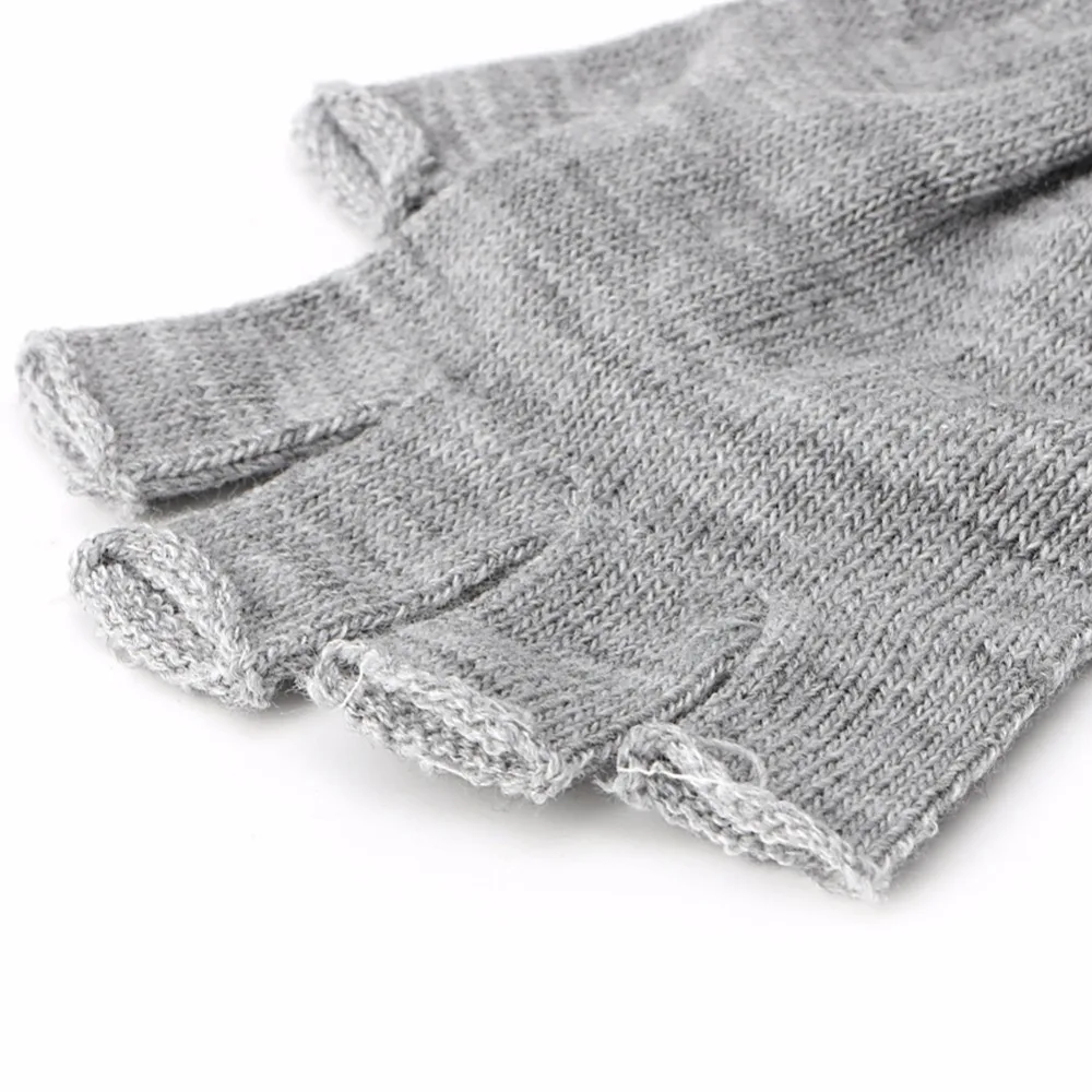 Новинка 1 пара тянущиеся трикотажные перчатки мужские женские зимние теплые