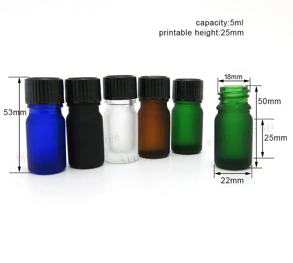 24x5 мл мороз янтарный Зеленый синий прозрачный Бостонский круглый стеклянный