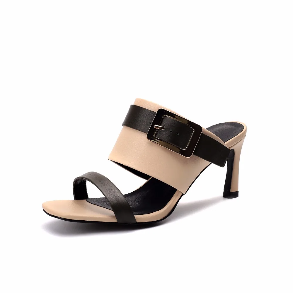 Женские босоножки из натуральной кожи Arden Furtado на высоком каблуке шпильке без