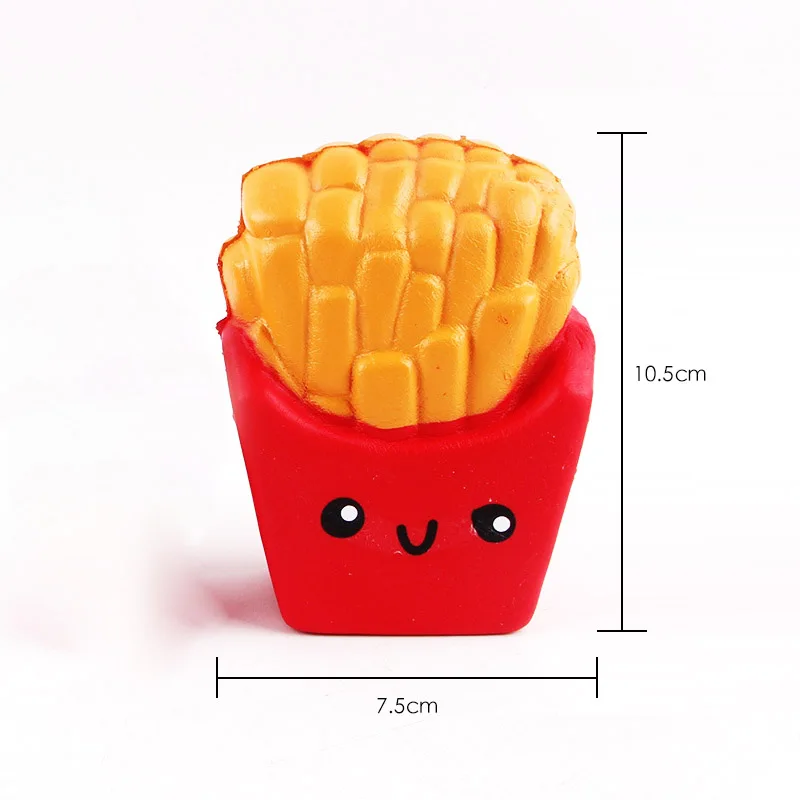Do Dower 1pcs 10.5*7.5cm Squishy French Fries PU Slow Rising Squeeze Healing Stress Reliever Toys For Childrens Gift | Игрушки и хобби