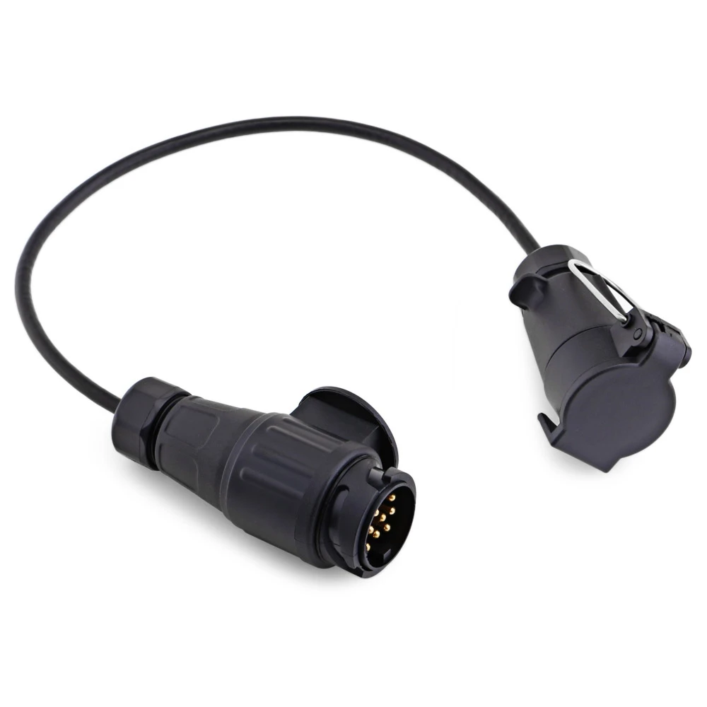Free Shipping T22468 7 Convert 13 Pin Trailer Wiring Connector N-type Plastic Plug 40CM Extension Cable | Автомобили и мотоциклы