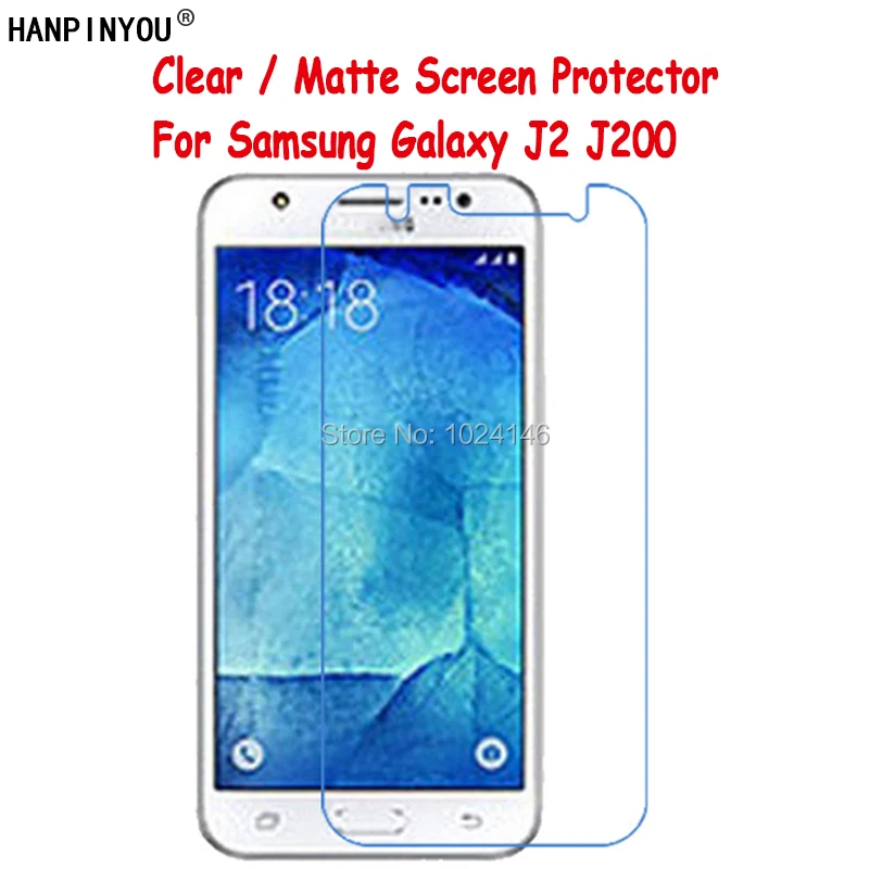 

Новая прозрачная/Антибликовая матовая защитная пленка HD для Samsung Galaxy J2 J200 4,7 дюйма, защитная пленка с чистящей салфеткой