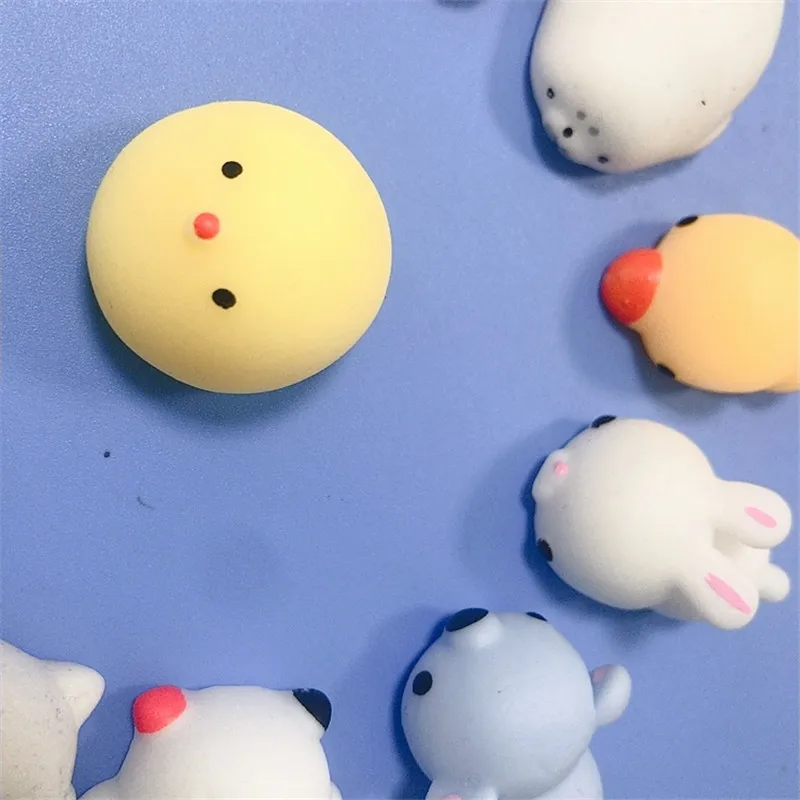 Мини Изменение цвета милый кот Антистресс мяч сжимает Mochi поднимающийся Abreact мягкий липкий снятие стресса забавная Подарочная игрушка