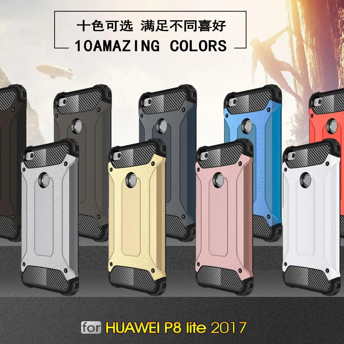 For Huawei Mate 10 P9 P10 P20 Lite Pro Shockproof Armor Heavy Duty Tough Hybrid Back Case Cover |