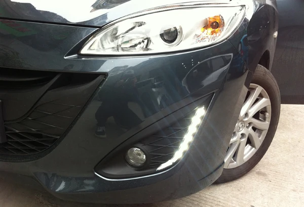 

Светодиодные дневные ходосветильник DRL для mazda 5 201-12, с диммером и автоматическим выключением