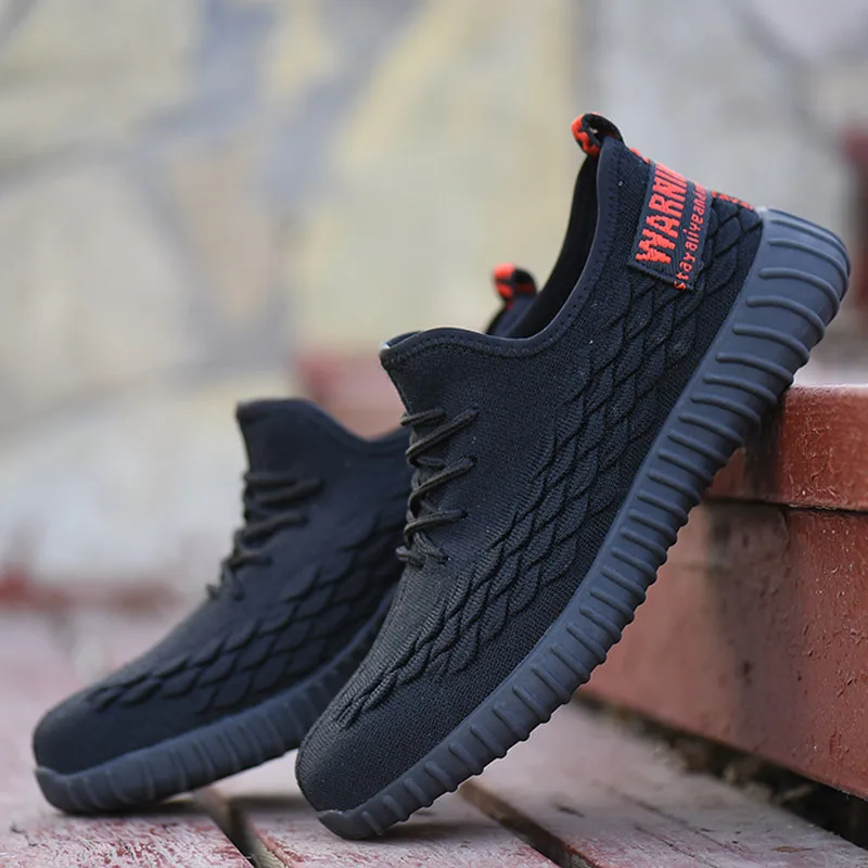 Безопасная обувь Мужские рабочие ботинки Летние дышащие легкие повседневные со