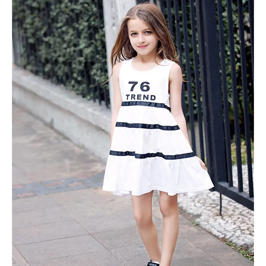 Розничная продажа детские летние платья для девочек коллекция 2016 года хлопковое