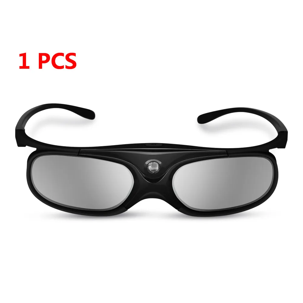 1 pcs black BOBLOV JX-30 3D очки DLP-Link 96 Гц/144 Гц USB Перезаряжаемый домашний проектор для BenQ Dell acer Optama sony - Цвет: 1 pcs black