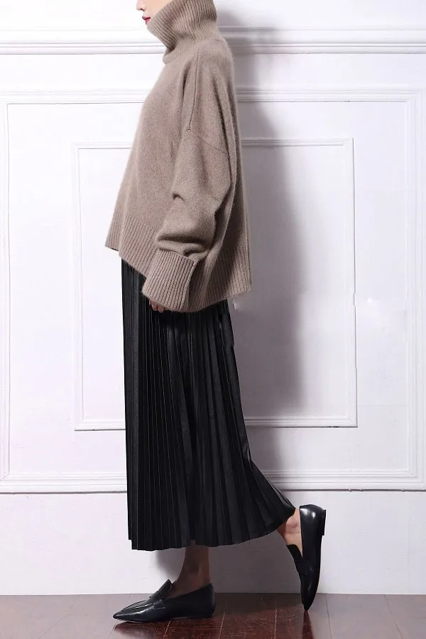 100% Genuine mink cashmere sweater women's sweaters pullovers basic coat | Женская одежда