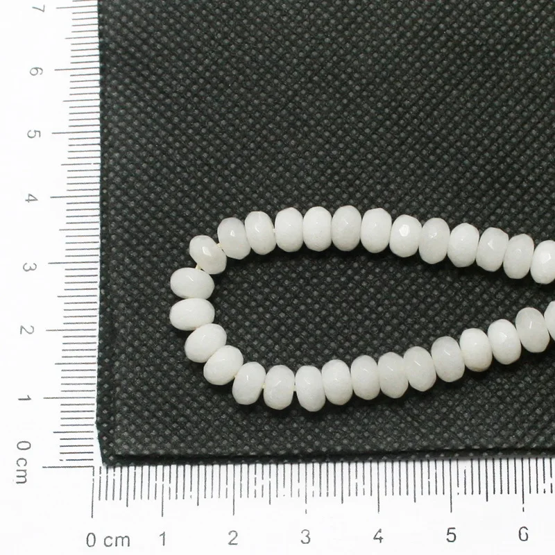 Горячая продажа около 90 шт 4*6 мм натуральный окрашенный круглый ограненный