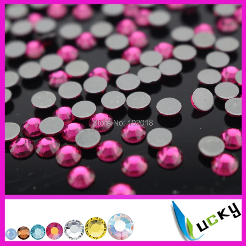 Стразы Fuchisa высокого качества цветные с горячей фиксацией плоской задней