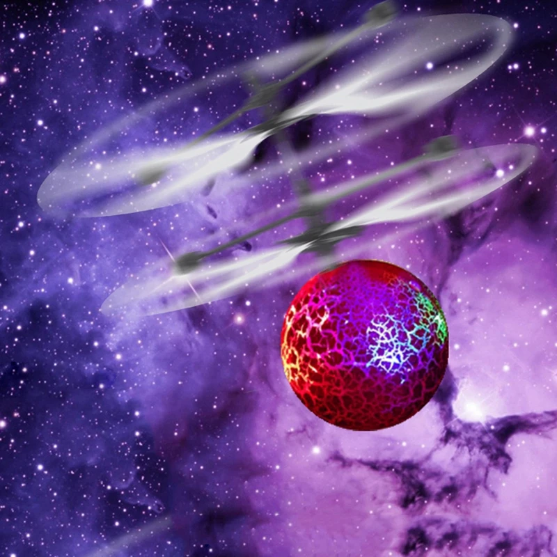 Инфракрасный индукционный Дрон с летающей вспышкой светодиодное освещение шар