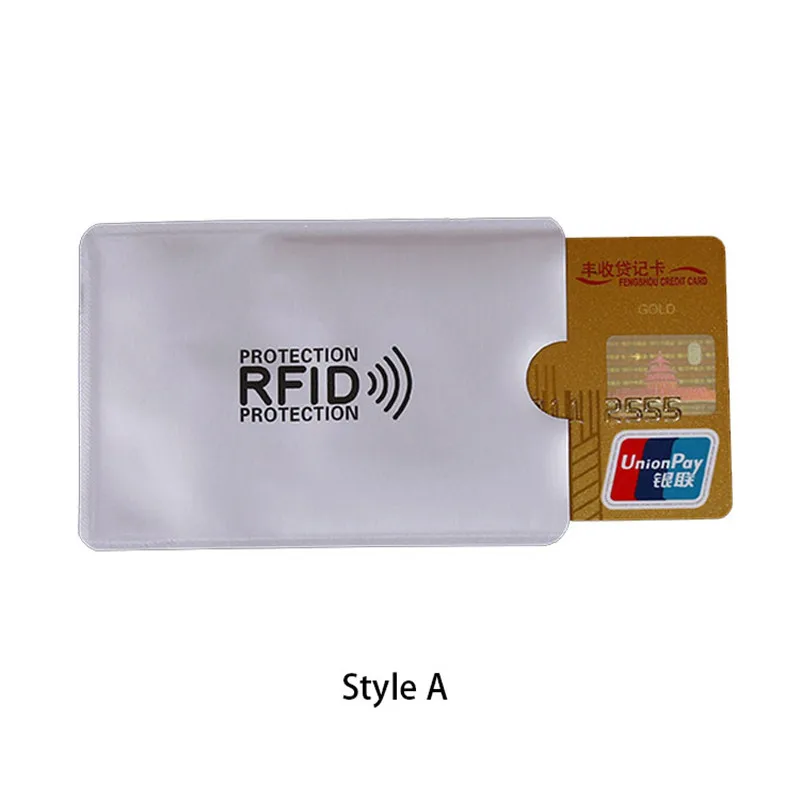 5 шт. Rfid Защитный металлический кредитный держатель для карт для мужчин и женщин, бизнес чехол для ID карт, Анти Rfid Блокировка, считыватель, блокировка, NFC покрытие для автобусных карт