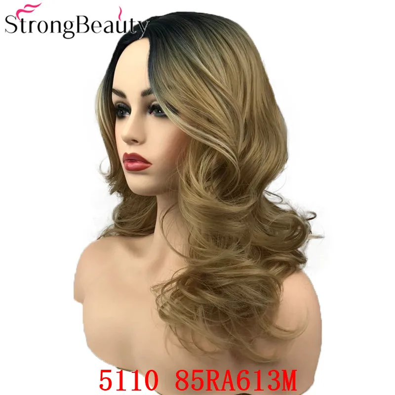 5110 85RA613M StrongBeauty синтетические парики для женщин длинные волнистые серые парики для королевы драконов шиньоны для женщин - Цвет: 5110 85RA613M