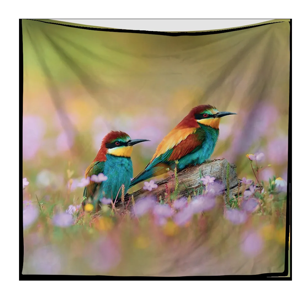 

Zeegle Bird Painting Wall Tapestry Home Decor Bedroom Curtain Cotton Table Cloth Sofa Chair Beach Thrown Towel Yoga Mat 150*200