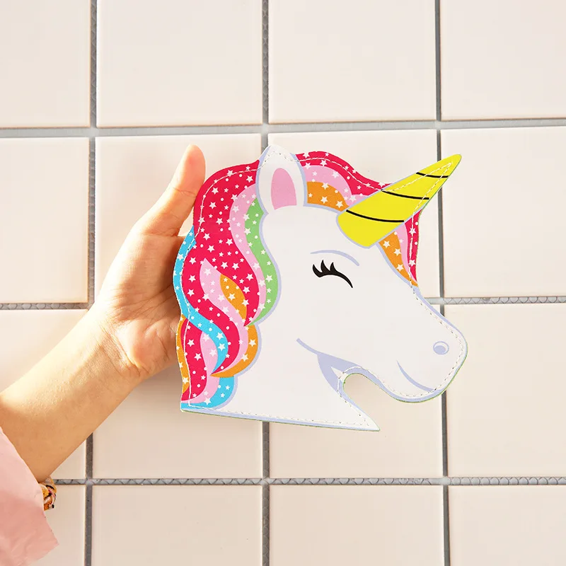 Кошелек из искусственной кожи на молнии с монетницей Dreamy Unicorn Pony 10 шт./лот футляр