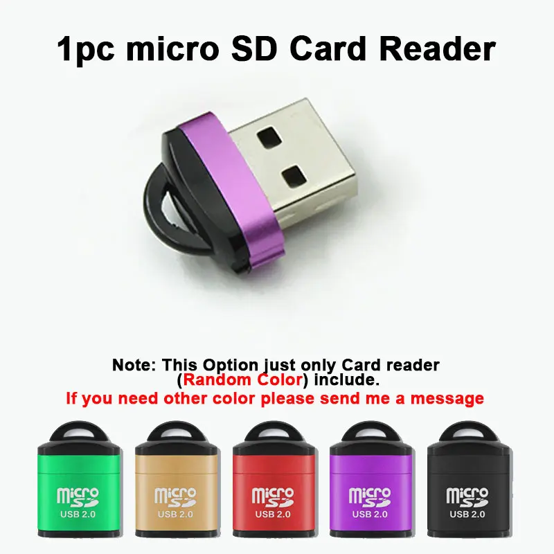 1pc Random Reader Ingelon Горячая кард-ридер TF карта памяти адаптер плюс DJ& 8gb microSD кард-ридер для автомобиля и аудио мини смарт-ридер - Цвет: 1pc Random Reader