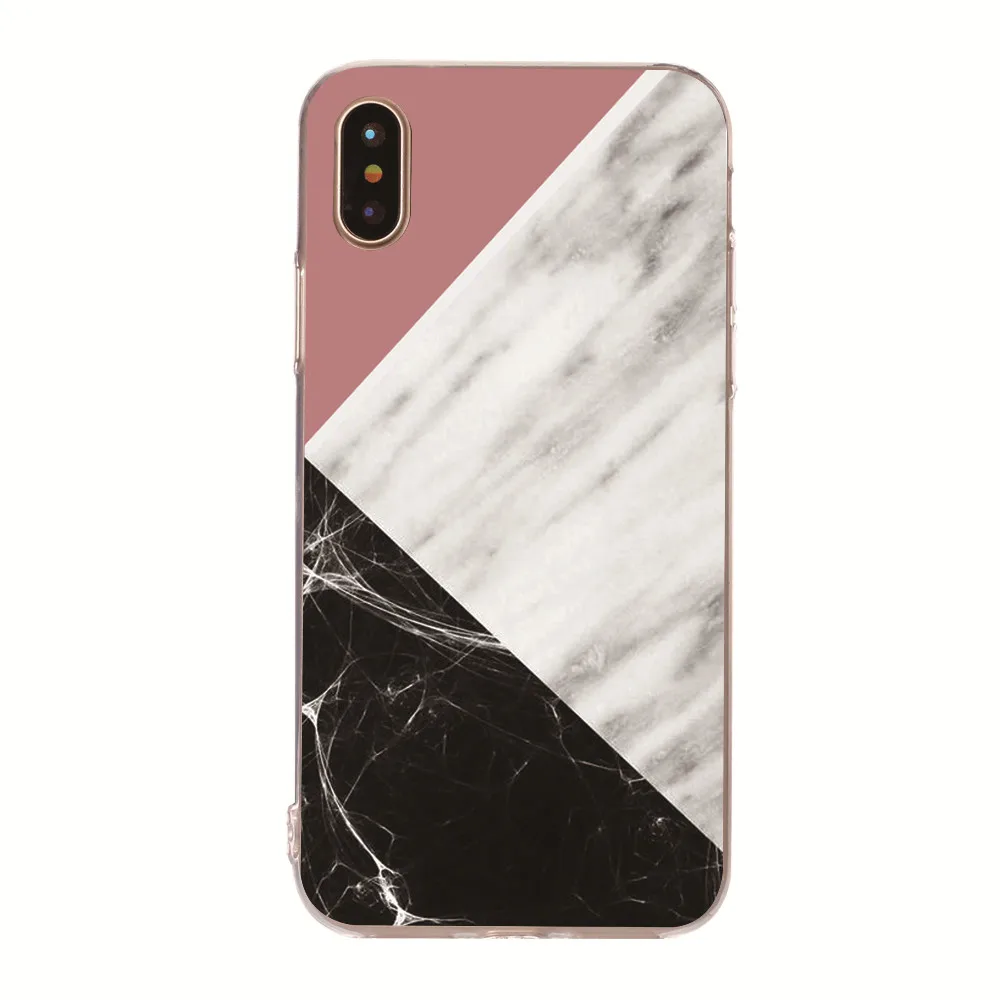 Силиконовый чехол Marmer Zachte из ТПУ для iPhone5 5S SE 6 6S 7 7PLUS 8X8 PLUS Чехлы мобильных
