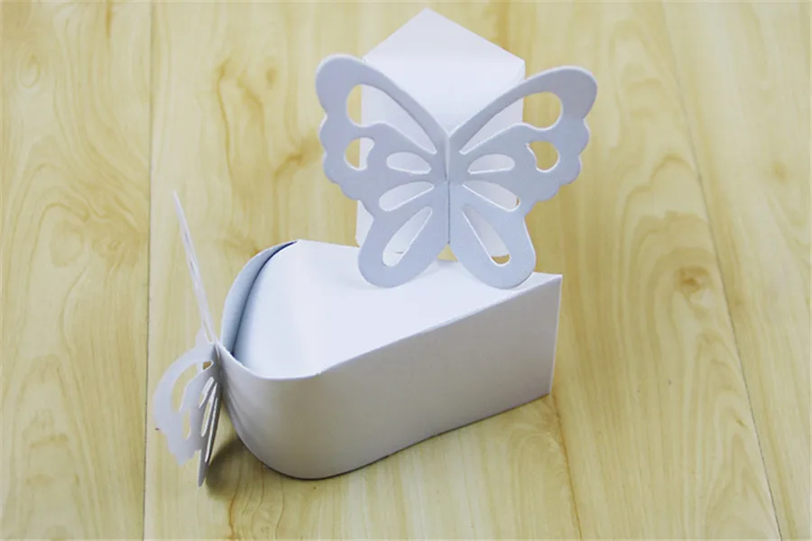 Новая креативная коробка конфет маленькая бабочка красочная фиолетовая розовая