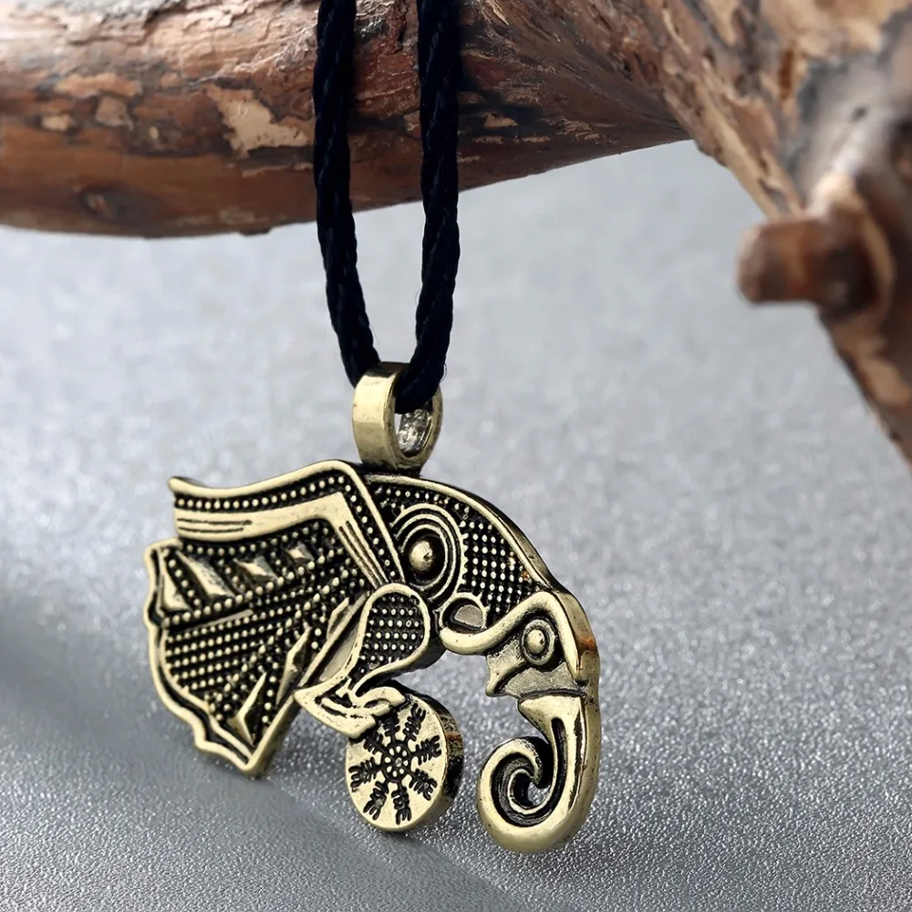 Винтажное ожерелье QIMING для мужчин подарок друзей Valknut Ворон викингов в стиле