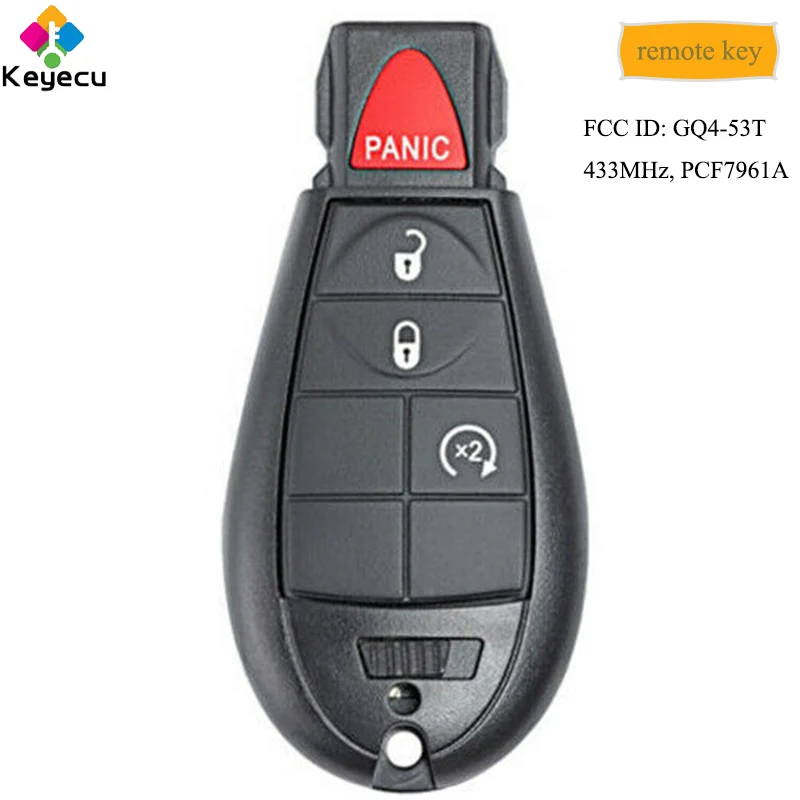 Пульт дистанционного управления для автомобиля KEYECU OEM с 4 кнопками 434 МГц чип PCF7961A