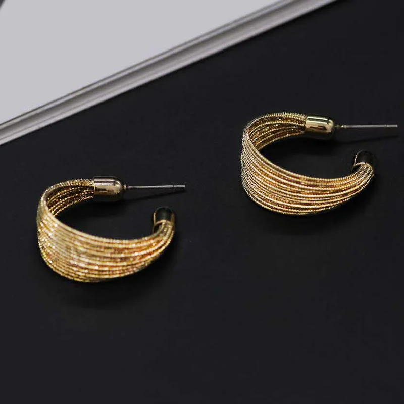 

Bohemian 3.5cm Gold Color Round Dangle Drop Earrings For Women Jewelry Brincos 2018