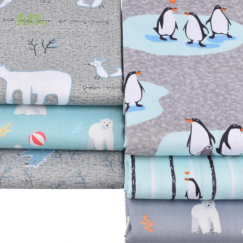 Chainho Новая Серая серия с героями мультфильмов хлопковая ткань набивным рисунком