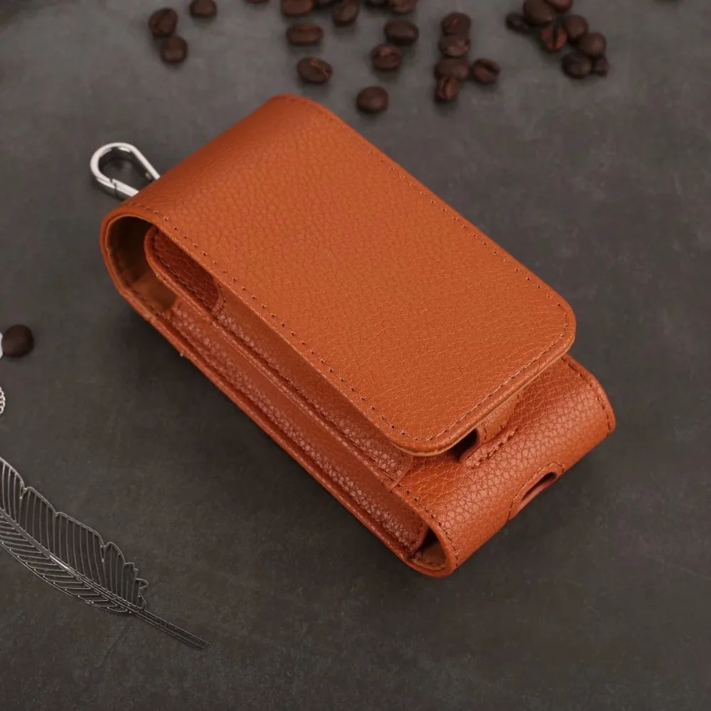 Роскошный чехол из искусственной кожи iQOS Lichi, футляр для хранения, сумка для переноски iQOS, защитный чехол