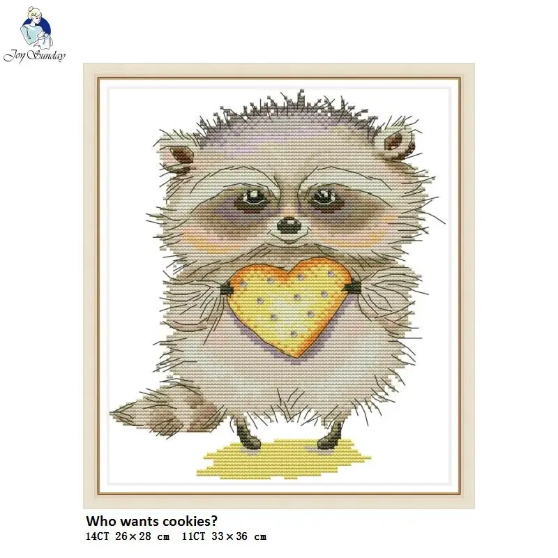 Кто хочет печенье? Наборы для вышивки крестиком 11CT набивная ткань 14CT холст DMC