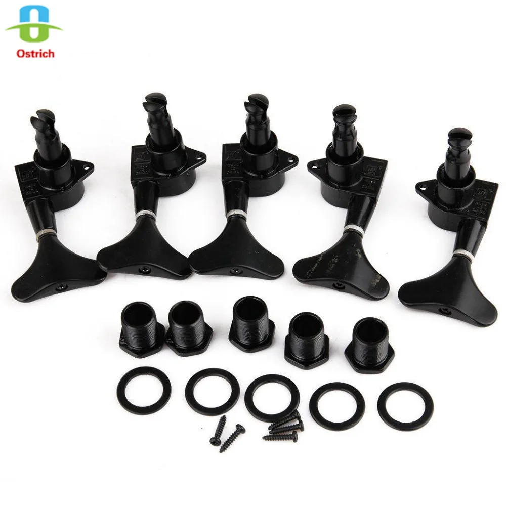 Колышки для настройки басов 2L3R с черным ключом тюнеры машинные головки 5 струнной